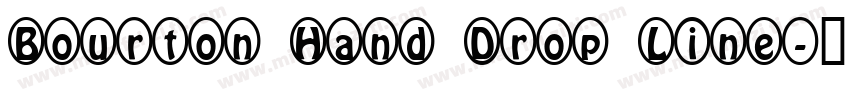 Bourton Hand Drop Line字体转换